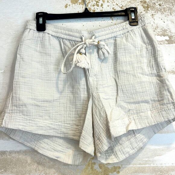 White Lounge Shorts - Picture 1 of 3